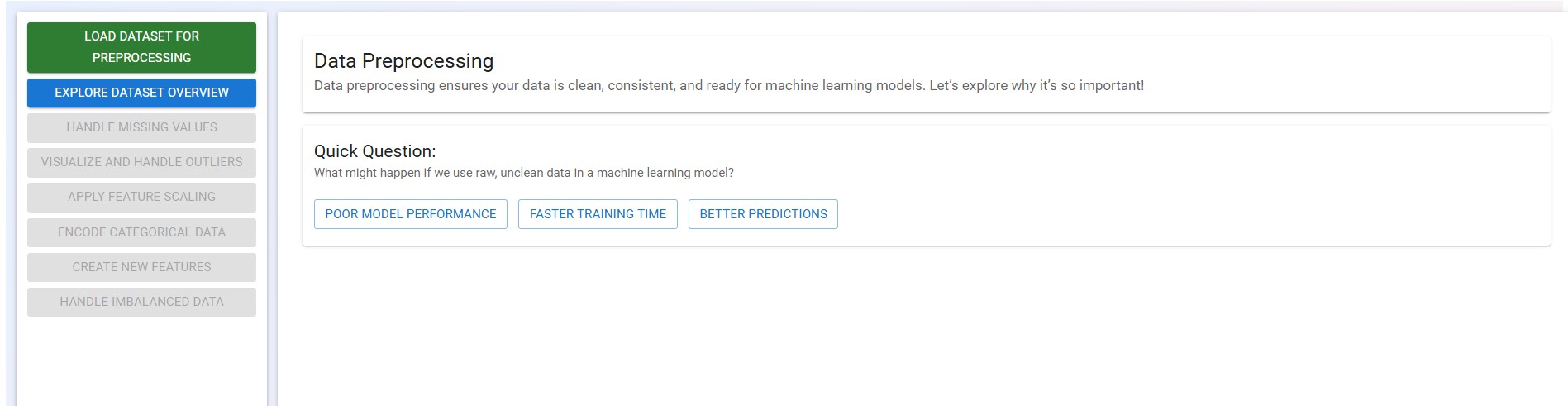 Load Dataset button